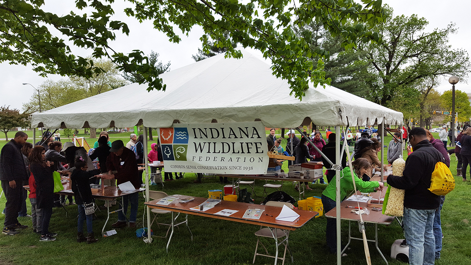 IWF Tent during a 2017 Earth Festival